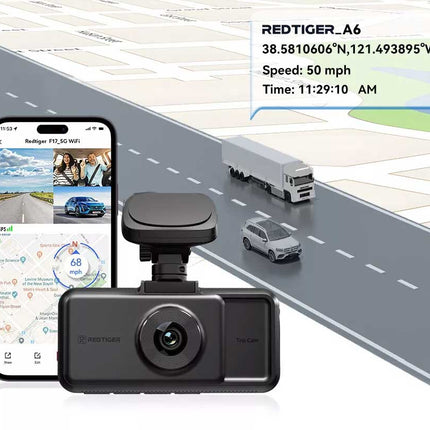 <tc>Redtiger A6 3CH 2K Touch Wifi GPS 64gb Dashcam</tc>