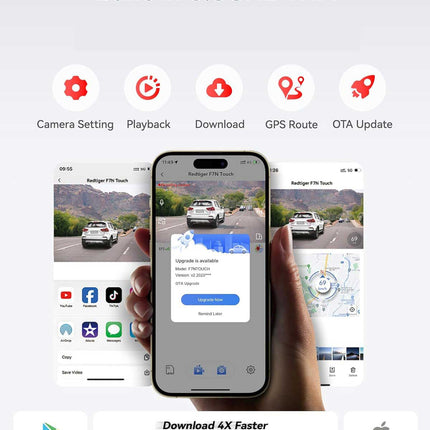 <tc>Redtiger F7NT 4K Touch Wifi GPS 2CH 64gb Dashcam</tc>