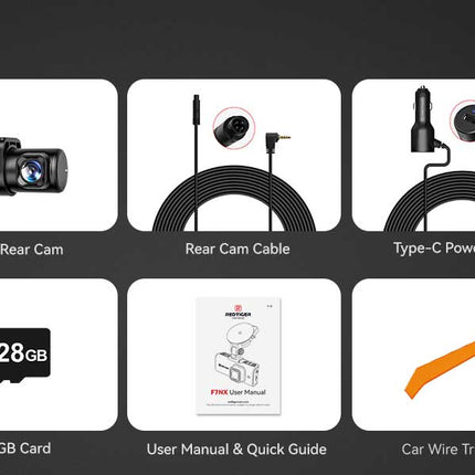 <tc>Redtiger F7NX 4K Touch Wifi GPS 2CH 128 go dashcam</tc>