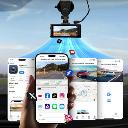 <tc>Redtiger F7NX 4K Touch Wifi GPS 2CH 128 go dashcam</tc>
