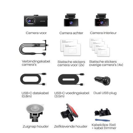 AZDome M560 3CH 4K Wifi GPS 128gb Dashcam