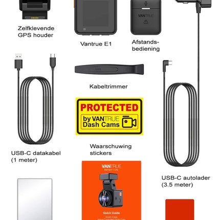 Vantrue E1 2K QuadHD Wifi GPS Dashcam